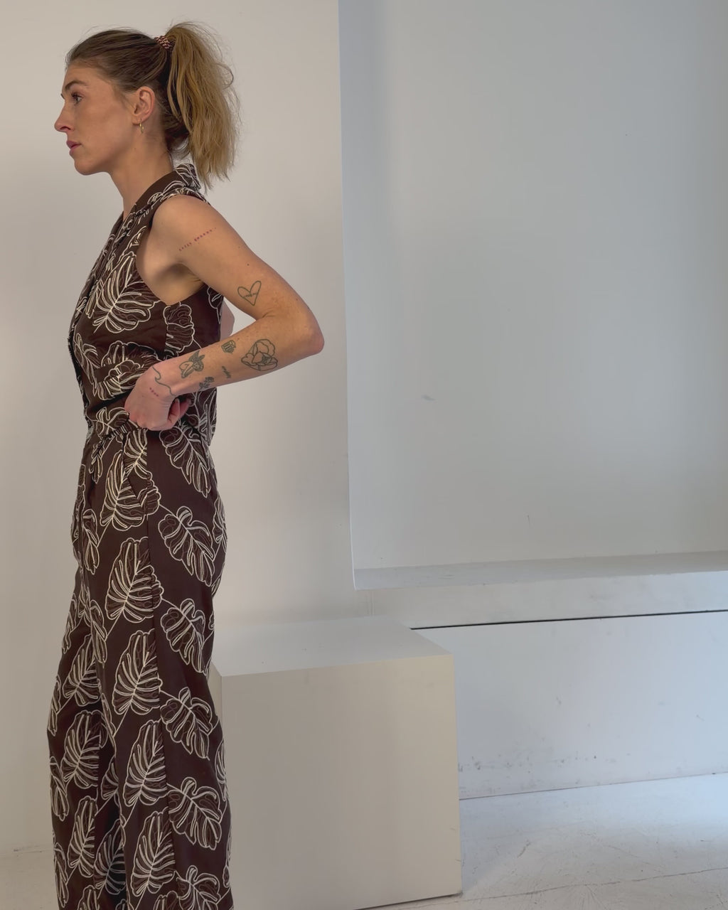 Gemusterter Zweiteiler