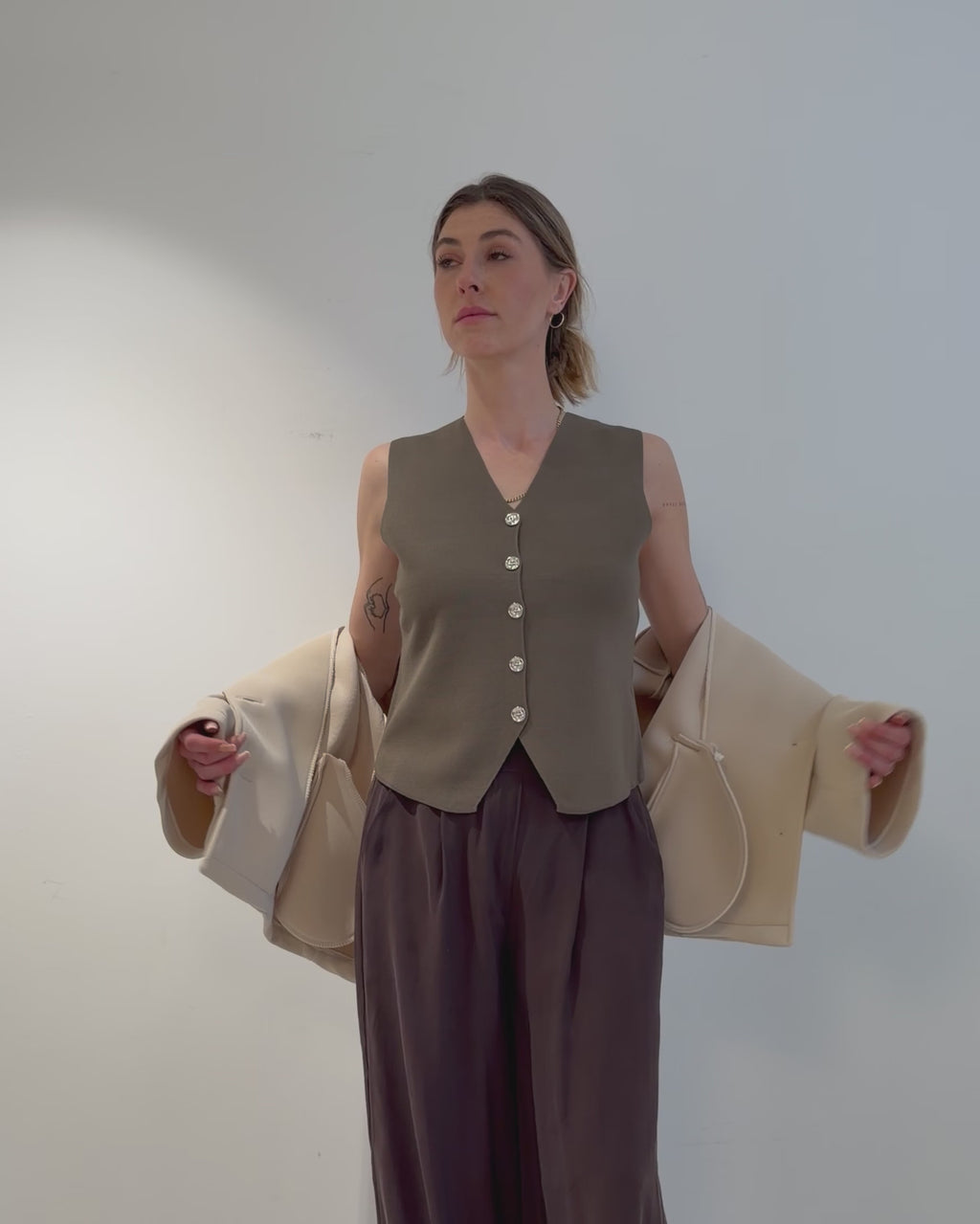 Kurzjacke mit Knöpfen