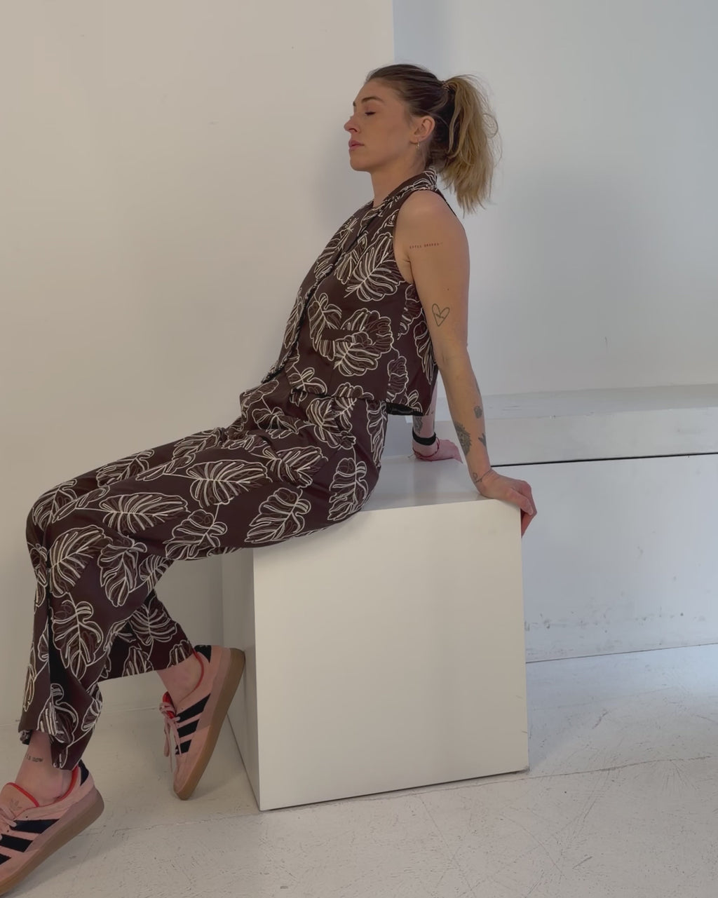 Gemusterter Zweiteiler